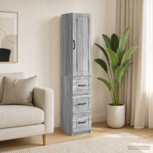 vidaXL Cabinet Set 2 pcs Grey Sonoma 33 x 34.5 x 87 cm Engineered Wood