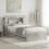 VidaXL vidaXL Bed Frame with Storage with Headboard Concrete Grey 80 x 200 cm 1