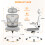 (Grey C) Ergonomic Office Chair With Adjustable Headrest 4
