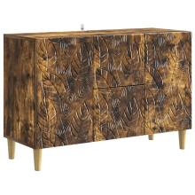 vidaXL Sideboard Smoked Oak 89 x 34.5 x 60 cm Engineered Wood