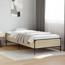 vidaXL Bed Frame Sonoma Oak 80 x 200 cm Engineered Wood