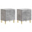 VidaXL vidaXL Bedside Table 2 pcs Concrete Grey 43 x 34.5 x 50 cm 1
