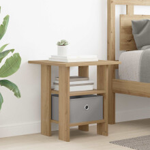 vidaXL Bedside Table Artisan Oak 41 x 40 x 45 cm Engineered Wood