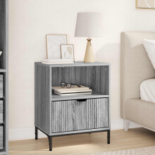 vidaXL Bedside Cabinet Grey sonoma 49 x 36 x 61 cm Engineered wood