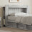 VidaXL vidaXL Headboard Cabinet with Storage Grey Sonoma Engineered Wood 1