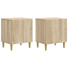 vidaXL Bedside Cabinet 2 pcs Sonoma Oak 43 x 34.5 x 50 cm