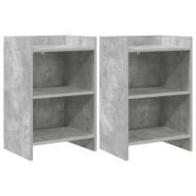 vidaXL Bedside Tables 2 pcs Concrete Grey 40 x 30 x 60 cm
