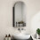 Black Arched Bathroom Mirror Cabinet 2
