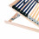 VidaXL vidaXL Slatted Bed Base Manual Brown 80 x 190 cm Solid Beech Wood 5