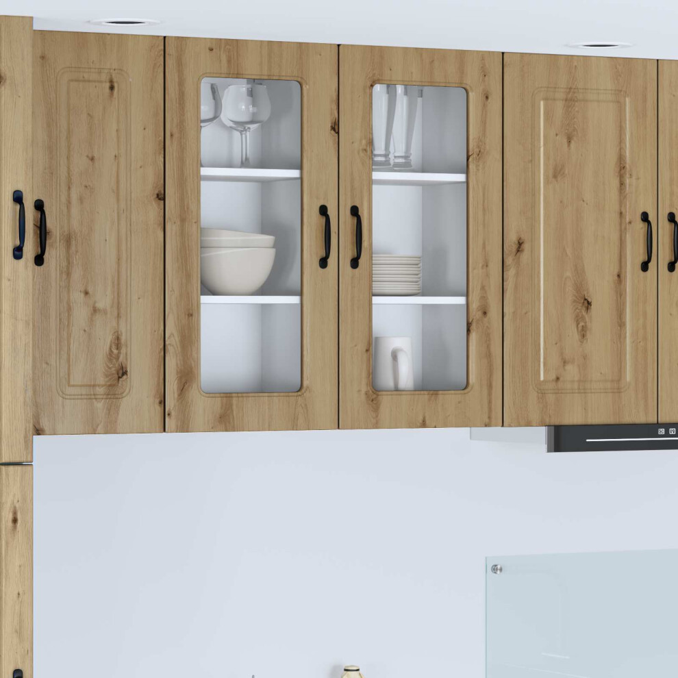 Vidaxl Dishwasher Panel Kalmar 2 Pcs Artisan Oak 40 X 31 X 80 Cm