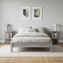 vidaXL Coffee Table 2 pcs Grey Sonoma 40 x 30 x 49 cm Engineered Wood