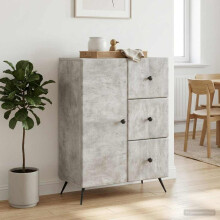 vidaXL Sideboard Concrete Grey 66 x 34.5 x 90 cm Engineered Wood
