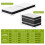 (King size) 15cm Foldable Floor Memory Foam Mattress 6