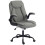 (Grey, Linen) HOMCOM Linen-Look Executive Office Chair, Grey 1