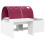 VidaXL vidaXL Bed Frame with Tunnel 3 pcs White and Red Engineered Wood 5