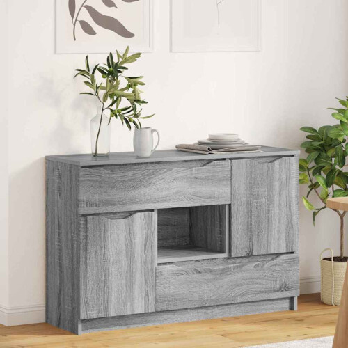 VidaXL vidaXL Sideboard Grey Sonoma 100 x 30 x 65.6 Engineered Wood