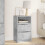 VidaXL vidaXL Bedside Table Concrete Grey 40 x 30 x 467 cm Engineered Wood 1