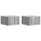 VidaXL vidaXL Wall-Mounted Bedside Cabinet 2 pcs Grey Sonoma 1
