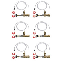6X Verstelbare Chemische Injectorkit, Chemische Zeepinjector voor Hogedrukreiniger, 3/8 Inch Snelkoppeling