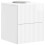 VidaXL vidaXL Wall-Mounted Bedside Cabinet with Drawer 2 pcs High Gloss White 2