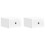 VidaXL vidaXL Wall-Mounted Bedside Cabinet with Drawer 2 pcs High Gloss White 1