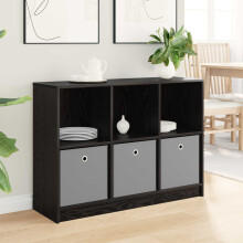vidaXL Sideboard with Drawer Black Oak 102 x 32 x 73.5 cm