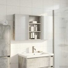 vidaXL Badezimmerschrank-Set 3 stk. 120 x 10,5 x 60,5 cm Holzwerkstoff