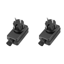2X 12V/1A LED-Netzteil, Stecker-Lichterketten-Ersatz, für Weihnachtsbeleuchtung, Lichtstreifen, Lichtnetz, Lichterkette, EU-Stecker