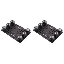 2X V-Slot-Portalplattensatz, 20-80 mm Portalplatte mit 6 Rädern für 3D-Druckerteile, CNC-Maschinenteile