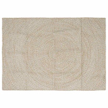 vidaXL Area Rugs Natural and White 140 x 200 cm Jute