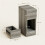 (Grey, Engineered Wood) Set of Two Modern Storage Bedside Tables - Grey 3