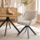 (Wild Oak) Round Dining Table, Kitchen Table for Dining Room - GOEURVANT 2