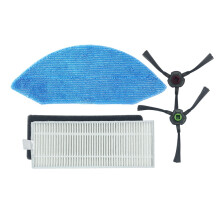 4Pcs Steam Mop Cloth Machine with Filter Mop Side Brush for Deebot U2 Robotic Vacuum Cleaner