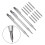 13PCS Carbide Scriber,Engraving Scriber Kit Carbide Tip Glass Metal Ceramic Stainless Steel Etching Pen Replacement Tips 5