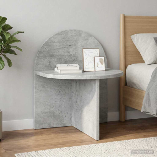 VidaXL vidaXL Bedside Table 2 pcs Concrete Grey 40 x 35.5 x 45.5 cm