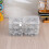 Clear Plastic Beads Storage Containers Box Storage Containers with Hinged Lid Bead Storage Box for Coins,8 Pcs 8