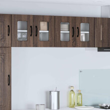 vidaXL Dishwasher Panel Kalmar 2 pcs Brown Oak 60 x 31 x 40 cm