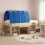 VidaXL vidaXL Bed Tunnel 2 pcs Blue 211 x 67.5 x 2 cm Polyester 1