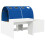 VidaXL vidaXL Bed with Tunnel 4 pcs White and Blue Engineered Wood 5