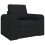 VidaXL vidaXL Folding Sofa Bed Black 98 x 71 x 83 cm Fabric 2