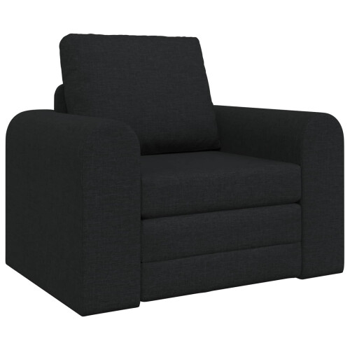 VidaXL vidaXL Folding Sofa Bed Black 98 x 71 x 83 cm Fabric 1