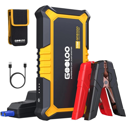 GOOLOO GP2000 Jump Starter 2000A SuperSafe 12V Jump Pack Auto Lithium Battery UK 1