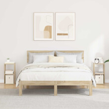vidaXL Bedside Table with Drawer 2 pcs Sonoma Oak 25.5 x 22 x 49.5 cm
