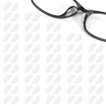 Anti-Slip Silicone Nose Pads for Glasses, 40 Pairs, Transparent, Durable, Prevents Sliding, Suitable for Eyeglasses and Sunglasses