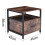 Living And Home Industrial Bedroom 1 Drawer Bedside Table 6