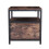 Living And Home Industrial Bedroom 1 Drawer Bedside Table 5