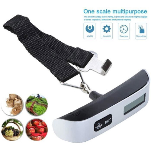 Digital Luggage Scale with Backlit LCD Display, Portable Handheld Baggage Scale, Stable Weight Readout 2
