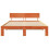 VidaXL vidaXL Bed Frame with Headboard Wax Brown 160 x 200 cm Solid Pine Wood 4