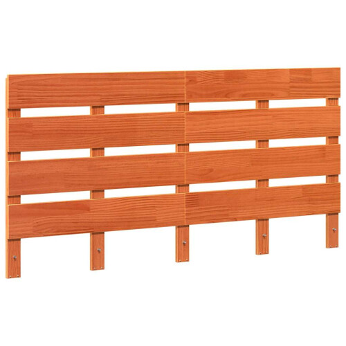 VidaXL vidaXL Headboard Brown 140.5 x 3 x 80 cm Solid Pine Wood 1