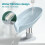 Suction Cup Soap Dish Shower Holder, Plastic Drain Tray, Easy Clean, Bathroom Accessory 3